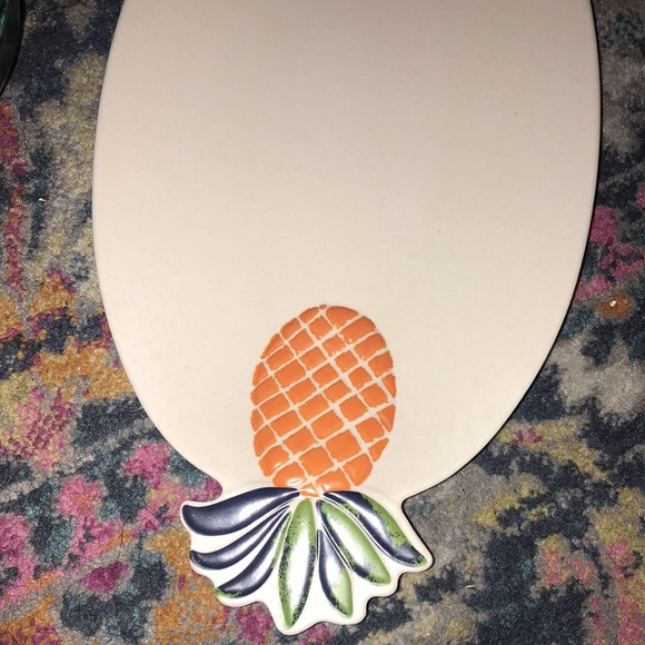 NWT 21" x 10" Melamine and Bamboo Pineapple Serving Platter - Opalhouse - Picture 6 of 9